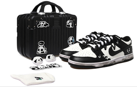 【定制球鞋】 Nike Dunk Low OKHR 熊猫 做旧Vibe风 双x 复古 解构风 低帮 板鞋 男款 黑白 / Кроссовки Nike Dunk Low DJ6188-002