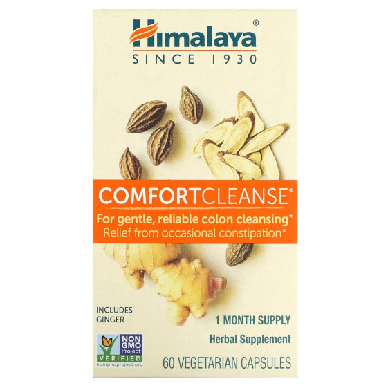 Himalaya, Comfort Cleanse, средство для очищения кишечника, 60 вегетарианских капсул