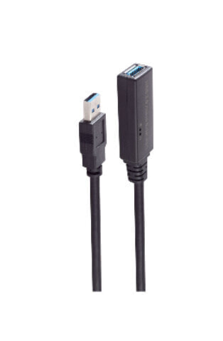 ShiverPeaks BS13-39085 - 15 m - USB A - USB A - 5 Mbit/s - Black