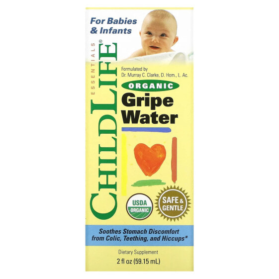 ChildLife Essentials, Органическая Вода против Коликов, 2 жидких унций (59,15 мл)