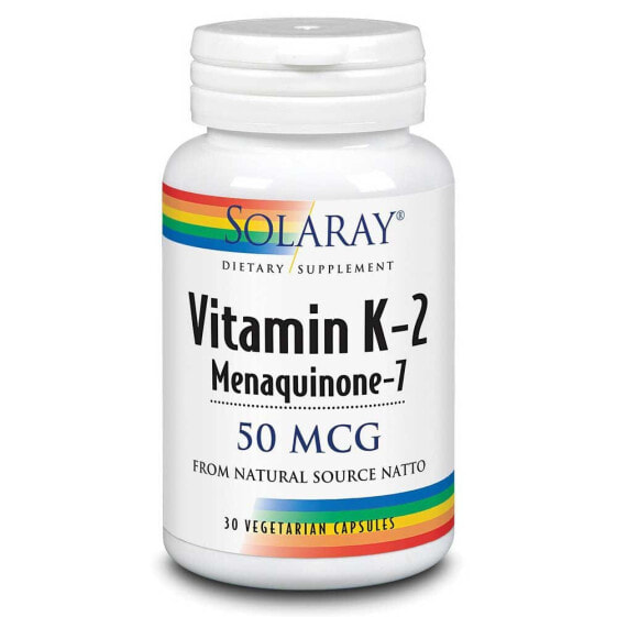 Витамин К2 (MK7) 30 капсул SOLARAY