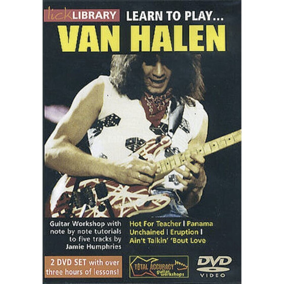 Roadrock International Lick library - Van Halen Learn to play (Guitar), DVD