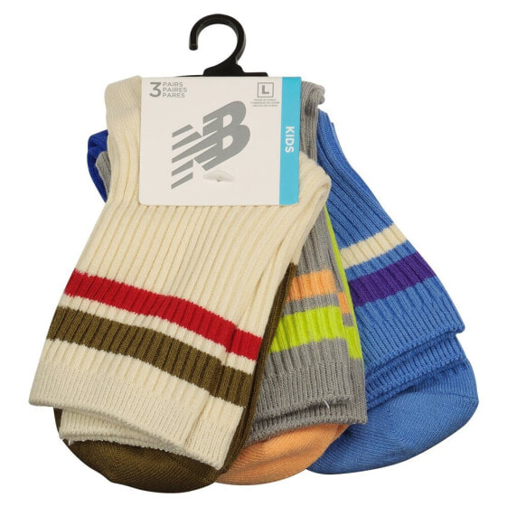 Носки спортивные New Balance Midcalf Colorblock 3 пары