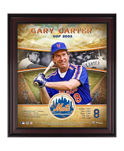 Интерьерная картина Fanatics Authentic Gary Carter New York Mets 15" x 17" Зал славыиротная карьера.