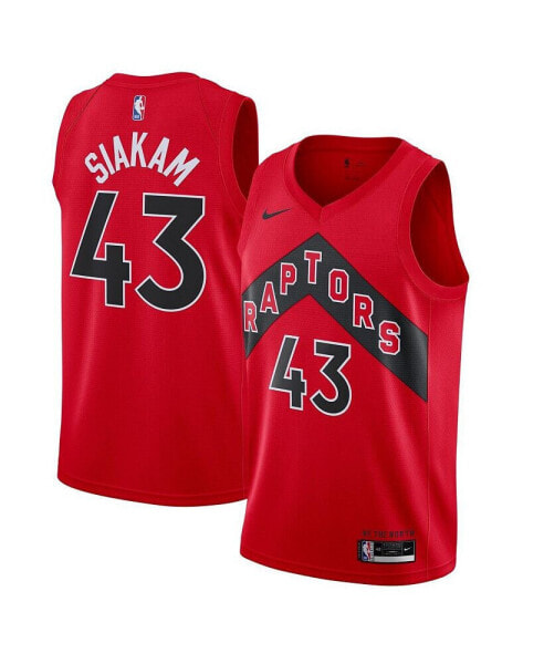 Футболка Nike мужская Pascal Siakam красная Toronto Raptors 2020/21 Icon Swingman Jersey.