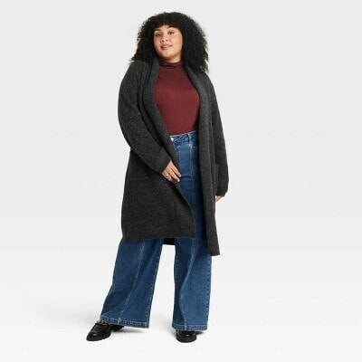 Women's Shaker Stitch Cozy Duster Cardigan - Ava & Viv