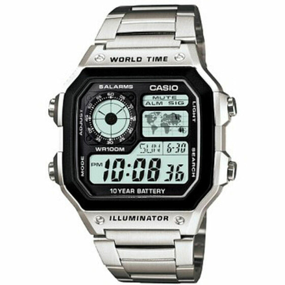 Часы унисекс Casio Bruni Basics-Clear 4054274791979 Чёрный Серебристый