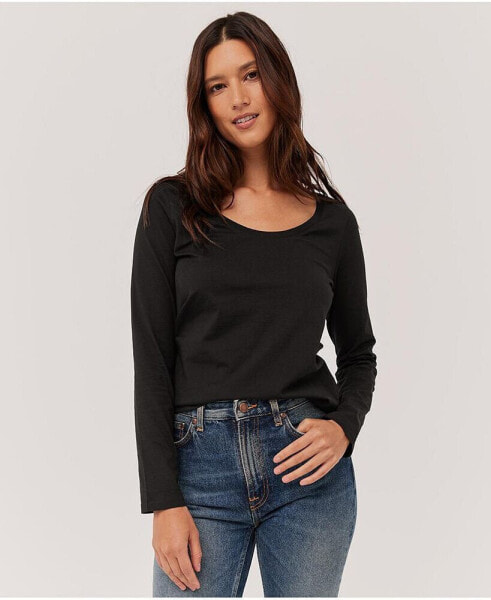 Organic Cotton Softspun Scoop Long Sleeve Tee