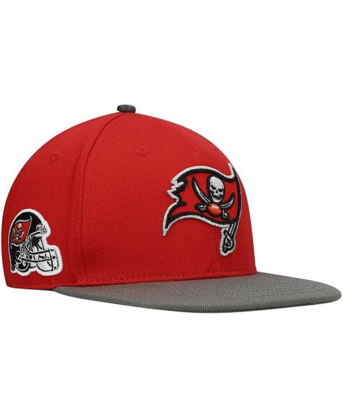 Men's Red, Pewter Tampa Bay Buccaneers 2Tone Snapback Hat