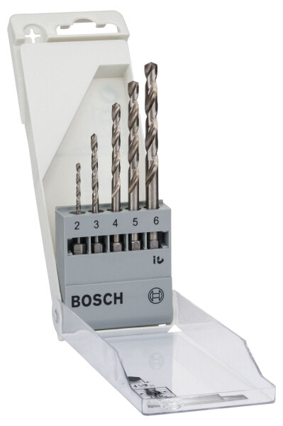 Bosch 5tlg. Metallbohrer-Set HSS-G, DIN 338 2; 3; 4; 5; 6 mm