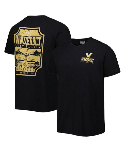 Men's Black Vanderbilt Commodores Logo Campus Icon T-shirt