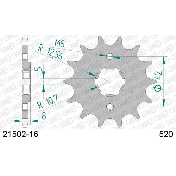 AFAM 21502 front sprocket