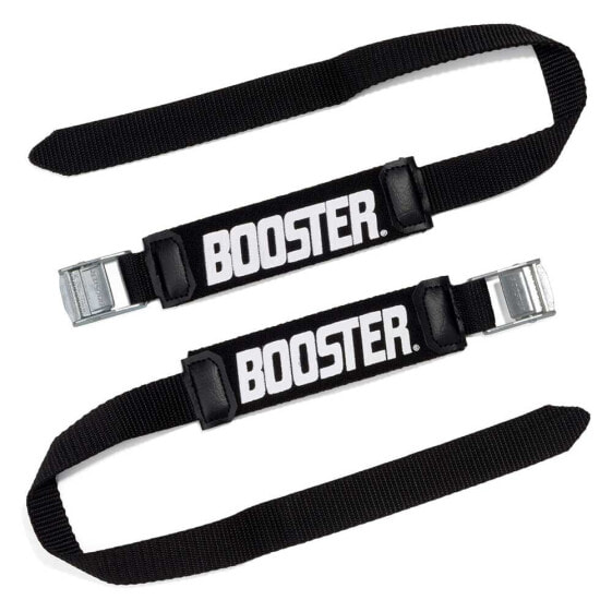 Мягкие черные застежки для лыжных ботинок BOOSTER STRAPS Soft Intermediate Skistraps