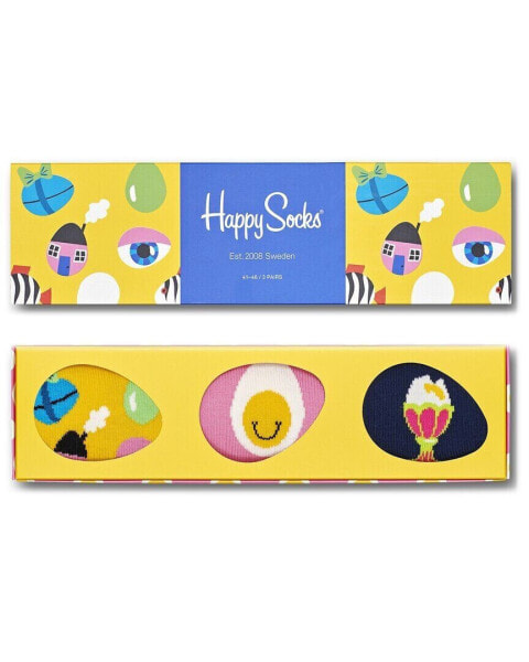 Happy Socks 3-Pack Easter Gift Set Men's Up10-13