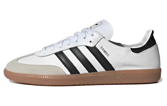 adidas originals Samba 防滑耐磨 低帮 板鞋 男女同款 白灰 / Кроссовки Adidas originals Samba IF0642