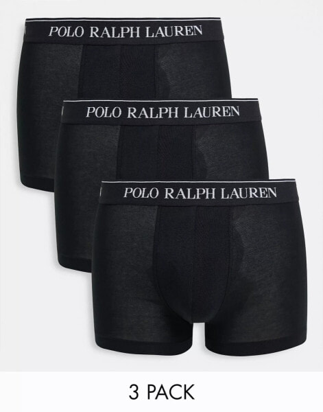 Polo Ralph Lauren 3 pack trunks in black