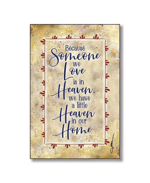 Heaven in Our Home Wood Plaque with Easel and Hanger, 6" x 9"