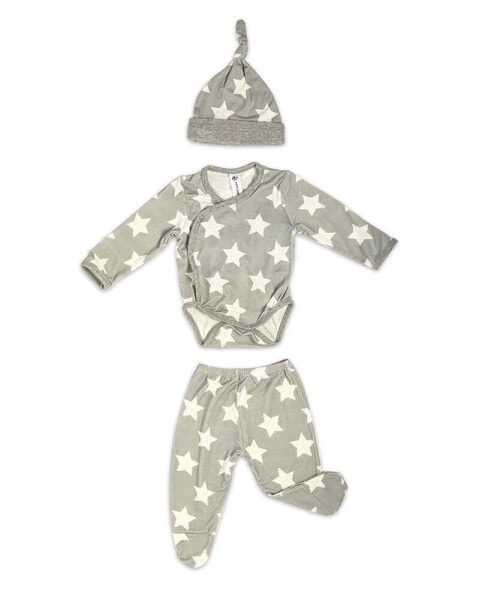 Комплект для малышей Earth Baby Outfitters 3 шт. с звездами