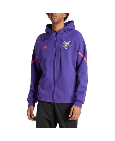 Men's Purple Orlando City SC 2024 Anthem Travel Full-Zip Jacket