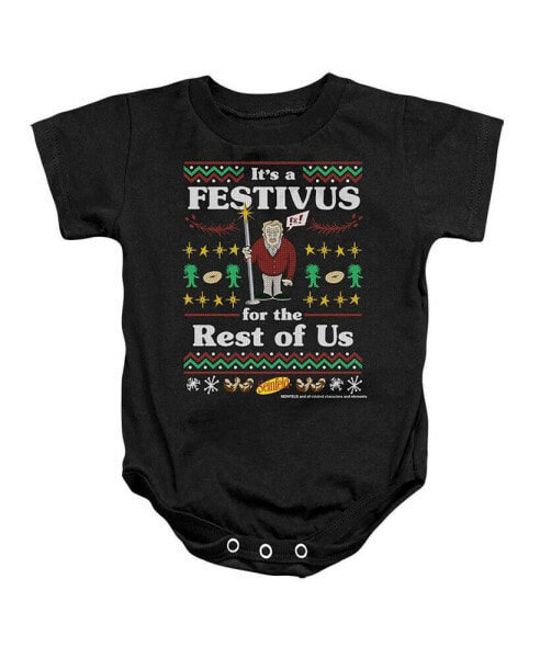 Пижама Seinfeld Baby Girls Festive Festivus Snapsuit