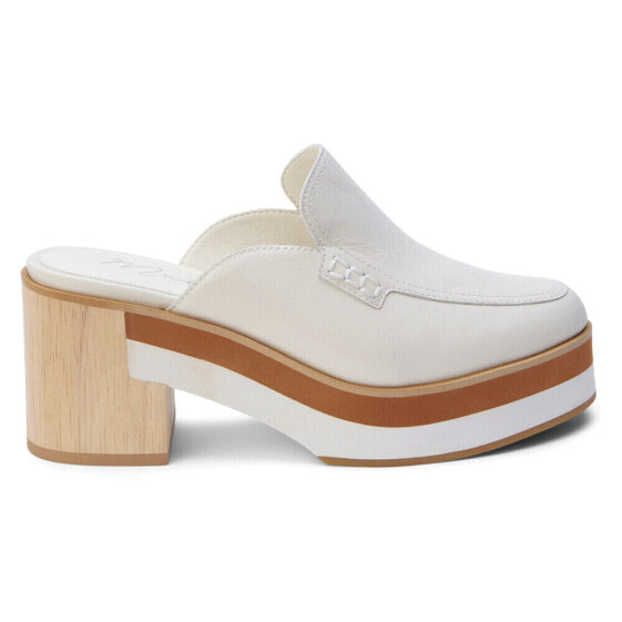 Туфли-лоферы на платформе и деревянном каблуке Matisse Kristy блочные каблуки, белые