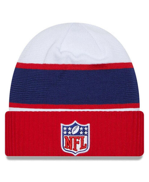 Men's White, Navy NFL 2023 Sideline Tech Cuffed Knit Hat
