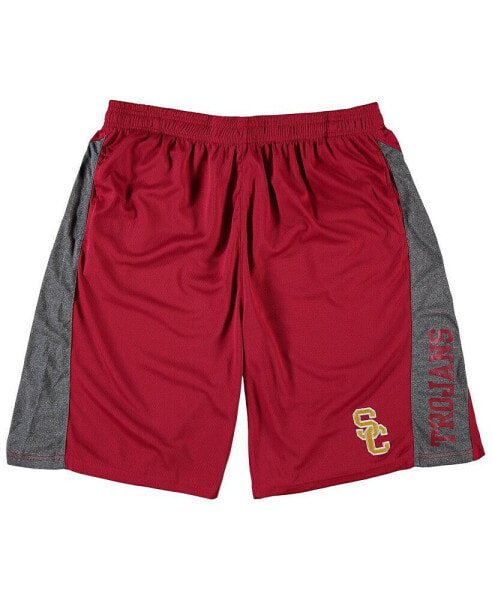 Men's Cardinal USC Trojans Big and Tall Textured Shorts