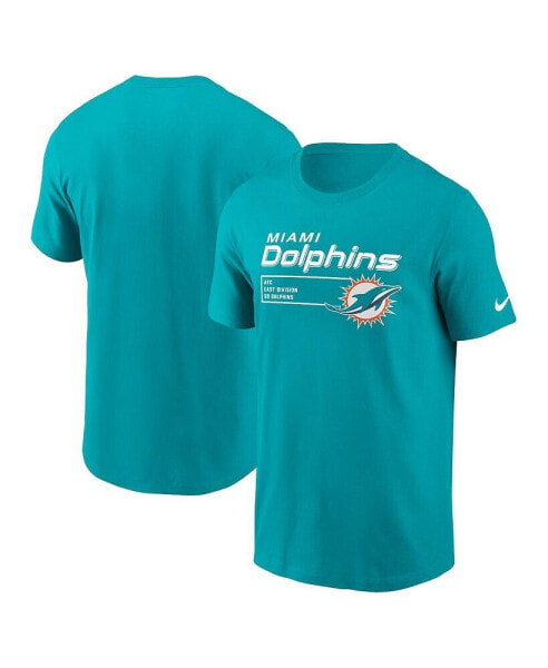 Men's Aqua Miami Dolphins Division Essential T-shirt