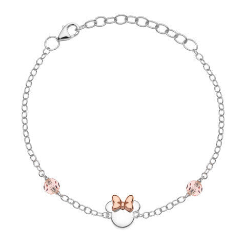 Silver bicolor bracelet Minnie Mouse BS00035TRPL- 55.CS