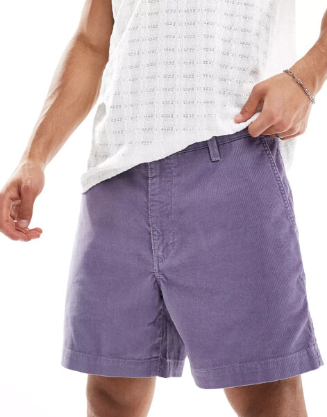 Levi's XX authentic cord shorts in lilac