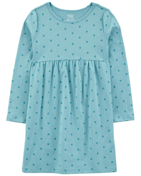 Kid Heart Long-Sleeve Jersey Dress 8