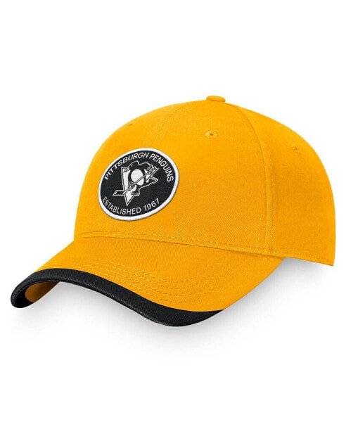 Men's Gold Pittsburgh Penguins Fundamental Adjustable Hat