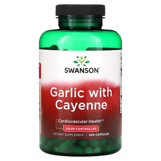 Garlic with Cayenne , 200 Capsules