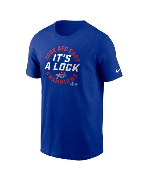 Men's Royal Buffalo Bills 2023 AFC East Division Champions Locker Room Trophy Collection T-shirt