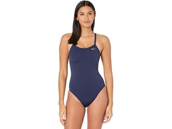Nike 257259 Women Hydrastrong Racerback One-Piece Swimsuit Navy Size 30