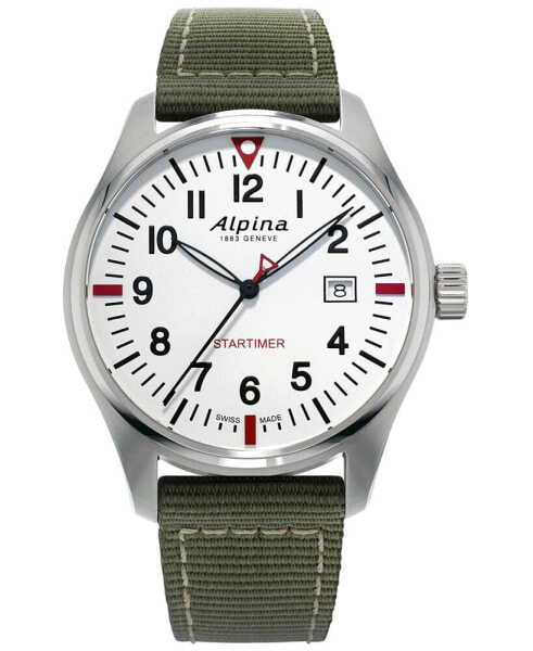 Часы Alpina Startimer Pilot Green 42mm
