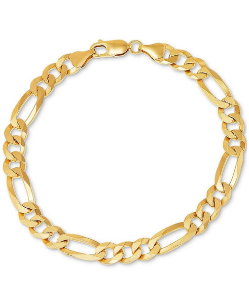 Men’s Figaro Link Chain Bracelet in 18k Gold-Plated Sterling Silver or Sterling Silver