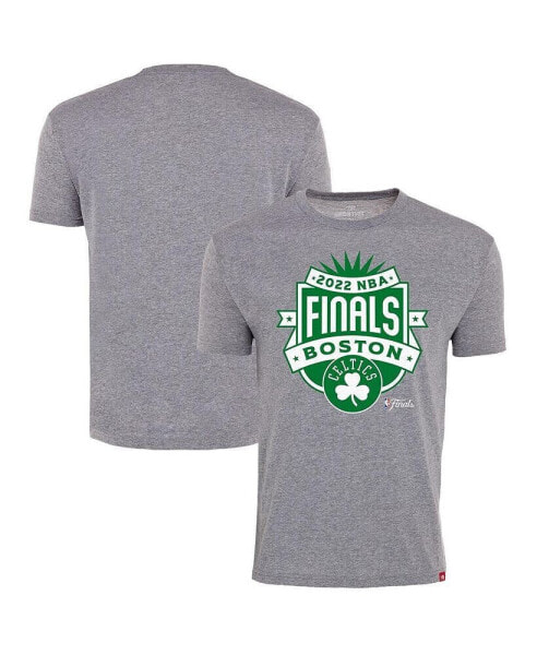 Men's Gray Boston Celtics 2022 NBA Finals Crest Comfy T-shirt