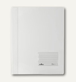 Durable Document Folder - White - PVC - A4 - 1 pockets