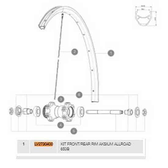 MAVIC Aksium Disc Allroad Rim kit