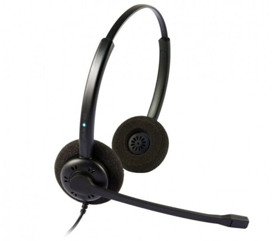 ALLNET 6609-6.2P - Headset - Head-band - Black - Binaural - Wired - Supraaural