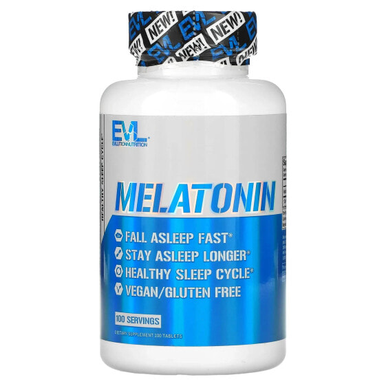 Витаминовые таблетки для здорового сна Evlution Nutrition Мелатонин, 100 шт.