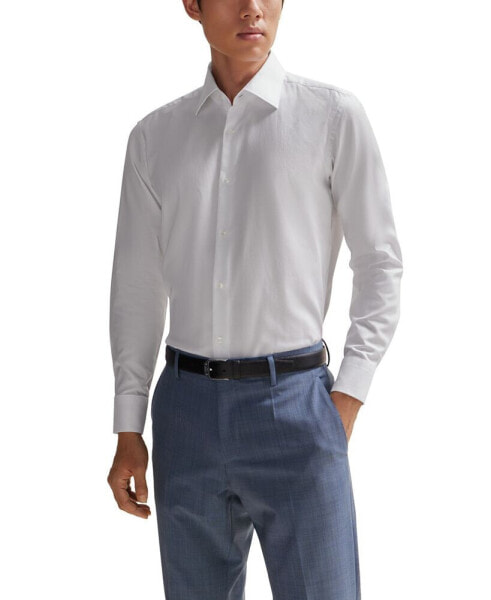 Men's Oxford Stretch Cotton Regular-Fit Dress Shirt