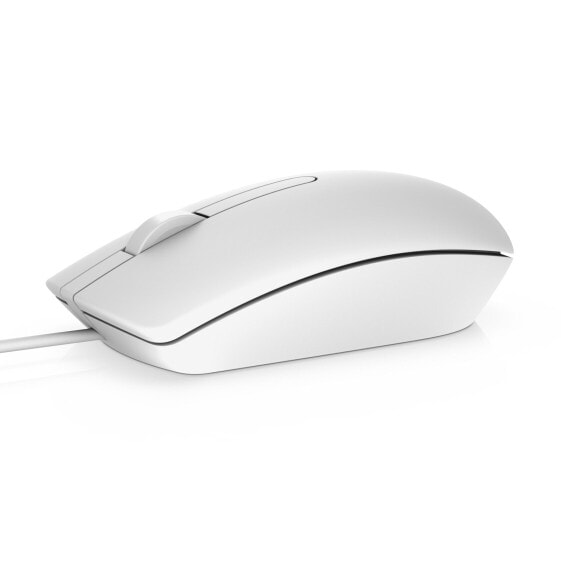 Dell MS116 - Mouse - 1,000 dpi Optical - 2 keys - White