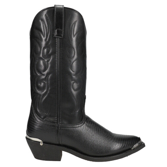 Laredo Atlanta Croc Pointed Toe Cowboy Mens Black Dress Boots 68085