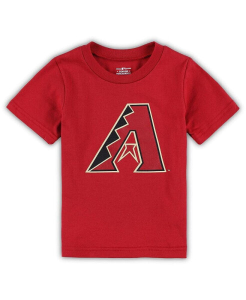 Toddler Boys and Girls Red Arizona Diamondbacks Team Crew Primary Logo T-shirt