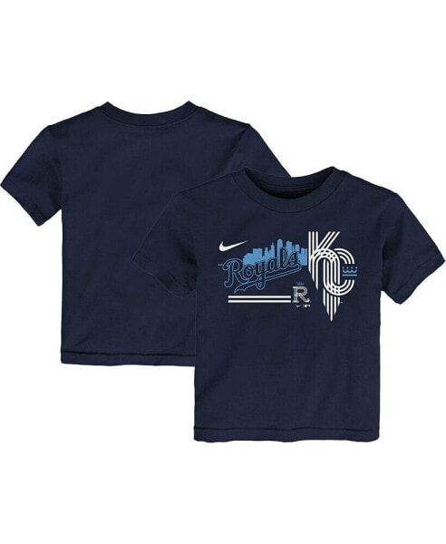 Toddler Boys and Girls Navy Kansas City Royals City Connect Graphic T-shirt