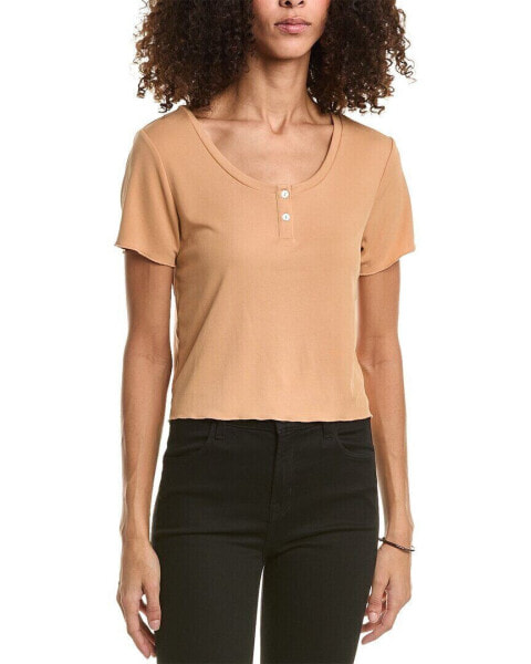 Saltwater Luxe Cropped Henley Women's