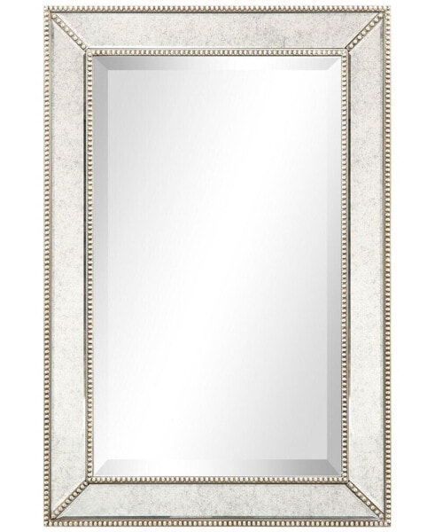 Solid Wood Frame Covered with Beveled Antique Mirror Panels - 20" x 30"