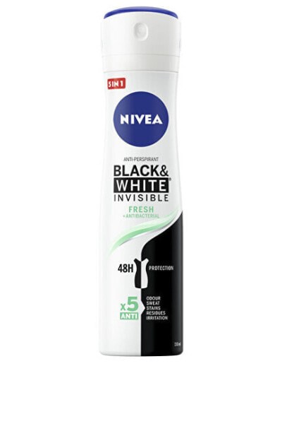 Antiperspirant Spray Invisible For Black & White Fresh 150 ml